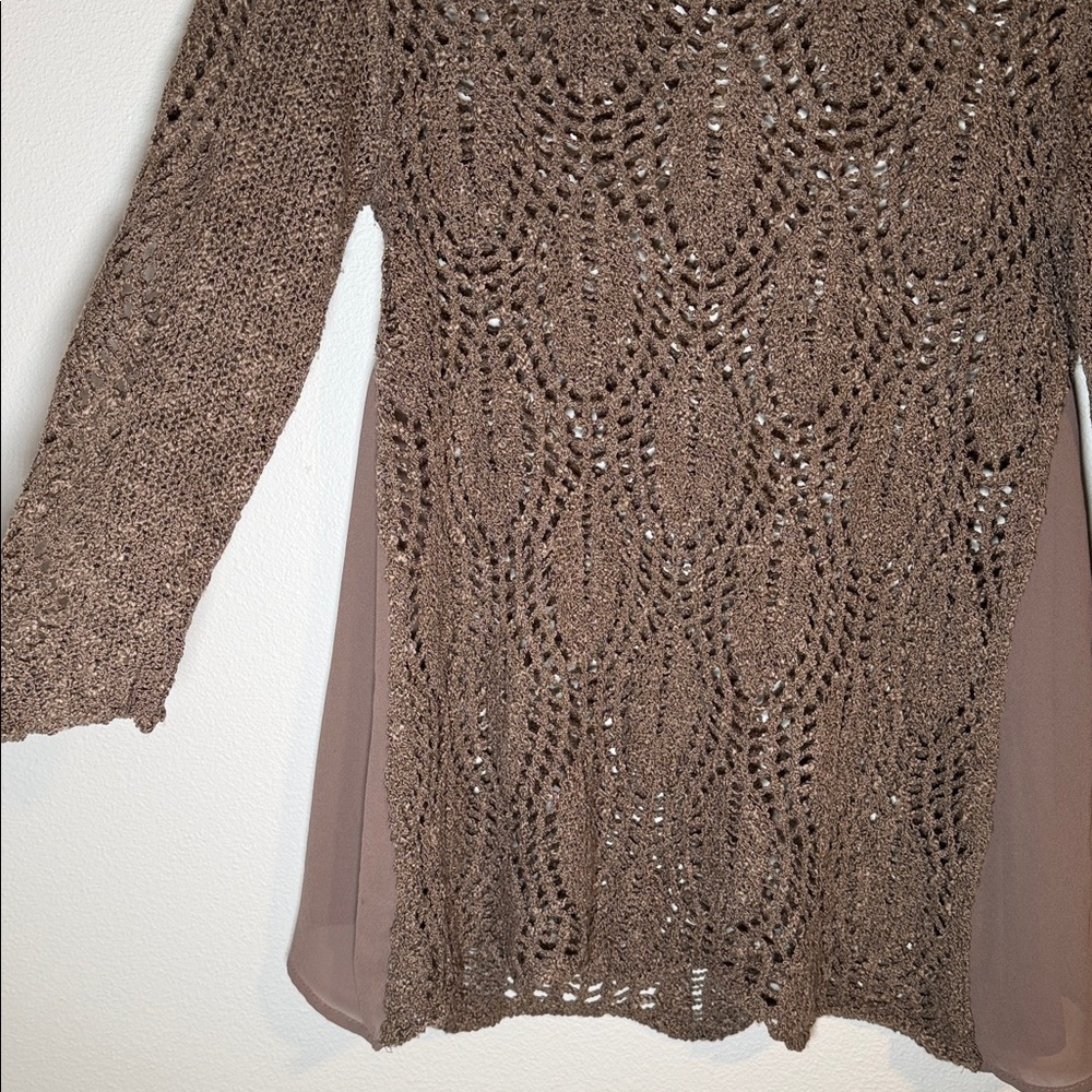 Y2K American Vintage Flowy Boho Fairy Grunge Knit Top - Picture 2 of 4